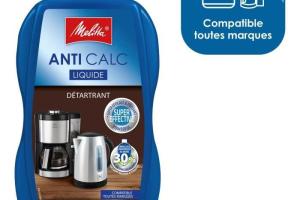 Détartant liquide multi-usages MELITTA - Pour machine à café - Flacon de 375 mL - Bleu Détartant liquide multi-usages MELITTA - Pour machine à café - Flacon de 375 mL - Bleu