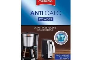 Détartrant en poudre ANTI CALC pour cafetières - MELITTA - 150g - Accessoire pour cafetière - Gris