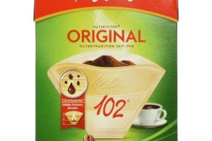 Filtre à café jetable - MELITTA - 2049667 - 3 zones micro-perforées - Marron naturel - 80 pièces Filtre à café jetable - MELITTA - 2049667 - 3 zones micro-perforées - Marron naturel - 80 pièces