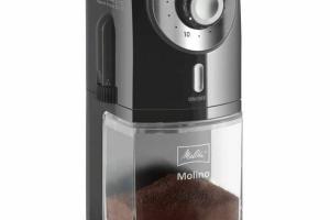 Grinder de café Melitta 1019-02 200 g de plastique noir 1000 W 100 W