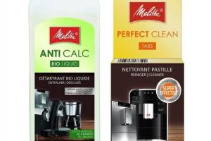 Kit entretien cafetière - Melitta - AntiCalc Bio Liquid et Perfect Clean - Détartrant écologique et nettoyage express Kit entretien cafetière - Melitta - AntiCalc Bio Liquid et Perfect Clean - Détartrant écologique et nettoyage express