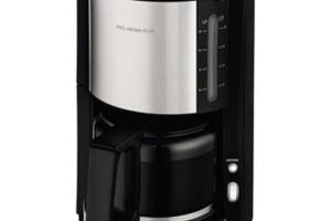 KRUPS Cafetière filtre électrique 1,25L Machine à café Pro Aroma Plus 15 tasses Noir Inox KM321010
