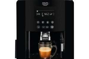KRUPS EA817010 - Machine expresso Arabica Essential - 1,7L - Broyeur à grains 260g - 1450W - 15 bars - Noir