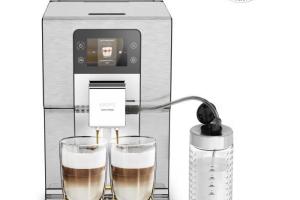 KRUPS EA877D10 Intuition Experience+ Machine à café grains, 4 niveaux d'intensité, Personnalisable, Acier inoxydable brossé