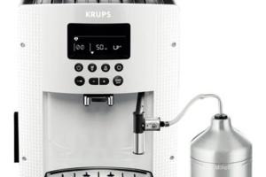 Krups Essential EA8161 Machine à café automatique avec buse vapeur "Cappuccino" 15 bar blanc Krups Essential EA8161 Machine à café automatique avec buse vapeur "Cappuccino" 15 bar blanc