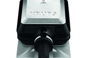 KRUPS Gaufrier Rotatif, Cuisson parfaite, Cuisson homogène, Plaques antiadhésives, Haute précision, Rangement vertical FDD95D10