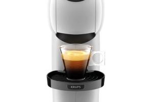 KRUPS Genio S Blanc Machine à Café Cafetière Fonction XL Intuitive Boissons Froides ou Chaudes Mode Eco Témoin Détartrage KP2401P0