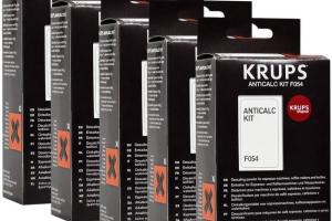 Krups - Kit Anticalcaire et d&eacute tartrant -Lot de 5 - F054