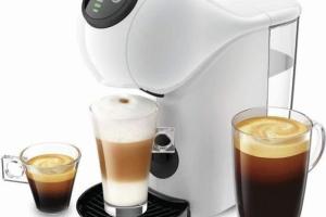 KRUPS KP240131 - Machine à café Genio S Multiboissons - Réservoir d'eau amovible de 0,8L - 1500W - 300ml - Blanc