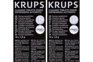Krups - Lot de 2 boîtes de pastilles détergentes pour Cafetière XS300010 Krups - Lot de 2 boîtes de pastilles détergentes pour Cafetière XS300010