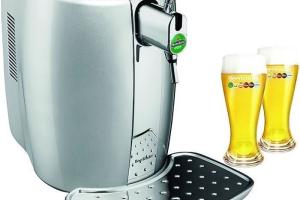 KRUPS Machine à bière Beertender 5L + 2 verres Silver 70W KRUPS Machine à bière Beertender 5L + 2 verres Silver 70W