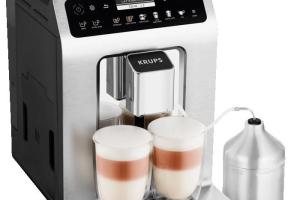 KRUPS Machine à café grain Connectée avec mousseur Nettoyage automatique EA894T10 KRUPS Machine à café grain Connectée avec mousseur Nettoyage automatique EA894T10