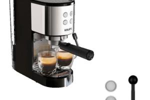 Krups Machine expresso manuelle inox design compact XP441810 Krups Machine expresso manuelle inox design compact XP441810