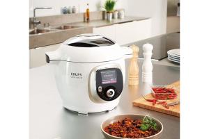 Krups Multicuiseur de 4L avec écran 1200W gris blanc