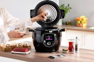 Krups Multicuiseur connecté de 4L 1600W gris noir