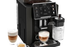 KRUPS Sensation Lait M50 Machine à café automatique 3 recettes cafés 3 lactées noire EA912910 KRUPS Sensation Lait M50 Machine à café automatique 3 recettes cafés 3 lactées noire EA912910