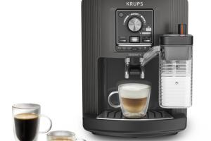 Krups Serenity Milk Machine espresso entièrement automatique 5 boissons Gris charbon EA402HE0