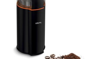 Krups Silent Vortex GX332810 moulin à café noir compact