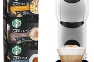 KRUPS YY4738FD Genio S Machine à café expresso Nescafé Dolce Gusto + 3 boites de 12 capsules Starbucks, Fonction XL intuitive, Blanc KRUPS YY4738FD Genio S Machine à café expresso Nescafé Dolce Gusto + 3 boites de 12 capsules Starbucks, Fonction XL intuitive, Blanc