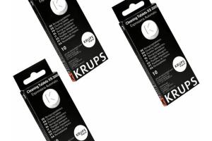 Lot de 3 boîtes de pastilles détergentes (XS300010) Accessoires et entretien KRUPS, MAGIMIX, ROWENTA, SEB Lot de 3 boîtes de pastilles détergentes (XS300010) Accessoires et entretien KRUPS, MAGIMIX, ROWENTA, SEB