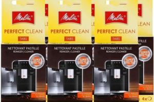 Lot de 6 paquets Melitta Perfect Clean Espresso Machines de 4 pastilles nettoyage Lot de 6 paquets Melitta Perfect Clean Espresso Machines de 4 pastilles nettoyage
