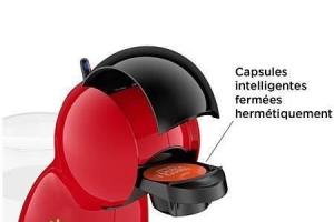 Machine à café capsules KRUPS Dolce Gusto Piccolo XS KP1A3510- 15 bars - Noir et rouge