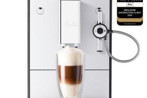 Machine à café expresso avec broyeur MELITTA Solo® & Perfect Milk E957-203 - Argent - 15 bars - 1400 Watts Machine à café expresso avec broyeur MELITTA Solo® & Perfect Milk E957-203 - Argent - 15 bars - 1400 Watts