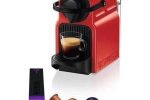 Machine à café - Krups - Inissia - Rouge - 0.7L - Compatible Nespresso