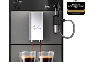 Machine à café - MELITTA - Avanza F270-100 - Réservoir d'eau 1,5 L - Réservoir à grains 250 g - 1450 W - Gris titanium