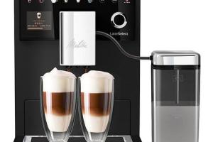Machine à café - MELITTA - Latte Select F630-212 - Acier inoxydable - 1400 W - 18 l - Noir givré Machine à café - MELITTA - Latte Select F630-212 - Acier inoxydable - 1400 W - 18 l - Noir givré