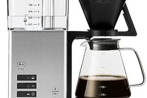 Machine à café - MELITTA - One - Acier inoxydable - 10 tasses - Détartrage intégré