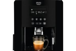 Machine expresso KRUPS EA817010 Arabica Essential - 1,7L - Broyeur à grains 260g - 1450W - 15 bars - Noir