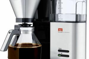Melitta - 1012-01 Cafetiere filtre Aroma Elegance Glass Basis - Noir/ Acier brossé Melitta - 1012-01 Cafetiere filtre Aroma Elegance Glass Basis - Noir/ Acier brossé