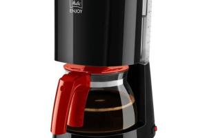 Melitta - 1017-09 Cafetiere filtre Enjoy ii Glass - Rouge et Noir Melitta - 1017-09 Cafetiere filtre Enjoy ii Glass - Rouge et Noir
