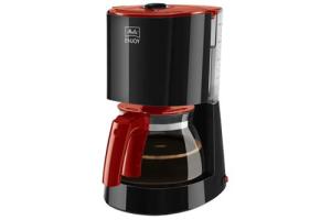 Melitta Enjoy Glass - Cafetière - 15 tasses - rouge/noir