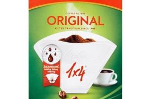 Melitta - filtre à café original 1x4 / 80 - blanc - Melitta - filtre à café original 1x4 / 80 - blanc -