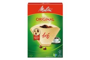 Melitta - filtre cornet papier BTE40 brun 1X6 030187
