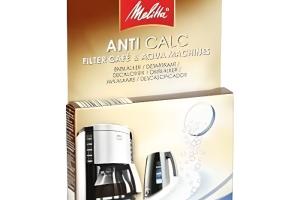 MELITTA Lot de 4 pastilles de détartrage ANTI CALC pour cafetières et bouilloires MELITTA Lot de 4 pastilles de détartrage ANTI CALC pour cafetières et bouilloires