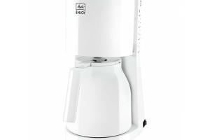 Melitta - Machine a Cafe - Cafetiere Electrique filtre Enjoy ii Therm - Blanc - 12 tasses - 1000W