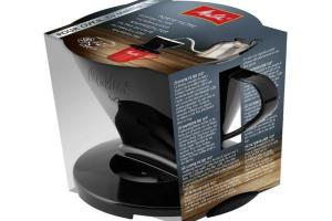 Melitta - Porte-filtre, Pour Filtre à Café 1x2, Compatible avec 1 Verseuse ou 2 Tasses, Plastique, Pour Over, Noir