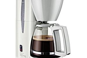 Melitta Single 5 M720-1/1 — Cafetière filtre blanche 5 tasses avec verseuse en verre compatible filtres 1x2 Melitta Single 5 M720-1/1 — Cafetière filtre blanche 5 tasses avec verseuse en verre compatible filtres 1x2