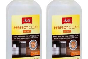 Nettoyant liquide pour machine à café - Melitta - Perfect Clean - Circuit lait - Lot de 2 x 250ml