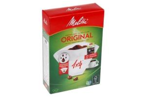 Papier filtre à café - MELITTA - 1x4 - 80 pièces - Blanc - Détartrant inclus Papier filtre à café - MELITTA - 1x4 - 80 pièces - Blanc - Détartrant inclus
