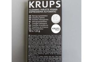 Tablettes de nettoyage pour expresso KRUPS XS300010 - Détartreur - Noir - Compatible capsules Tablettes de nettoyage pour expresso KRUPS XS300010 - Détartreur - Noir - Compatible capsules