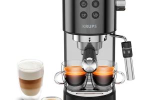 Virtuoso Machine Expresso Compacte-Buse Vapeur-15 Bars-Noir