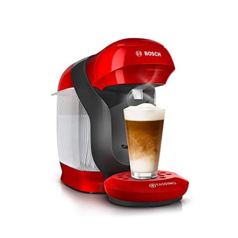 Bosch TAS1103, TASSIMO STYLE Design tendance - Machine multi-boissons entièrement automatique - Plus de 70 boissons - Support de tasses ajustable - 1400 W - Rouge