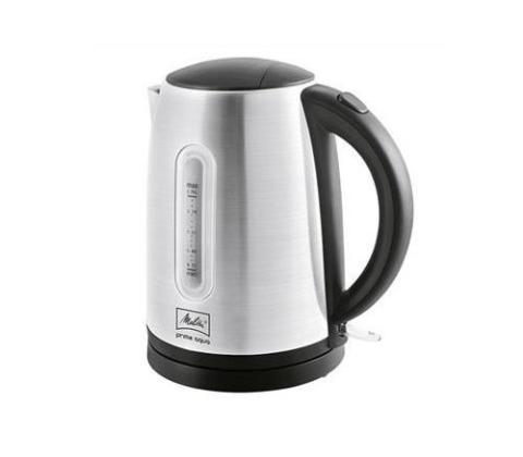 Bouilloire Melitta Prime Aqua 1018-02 1,7 L Noir, Acier inoxydable