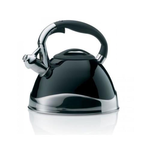Bouilloire a Sifflet en Acier Inoxydable Noir - 3L Bouilloire a Sifflet en Acier Inoxydable Noir - 3L