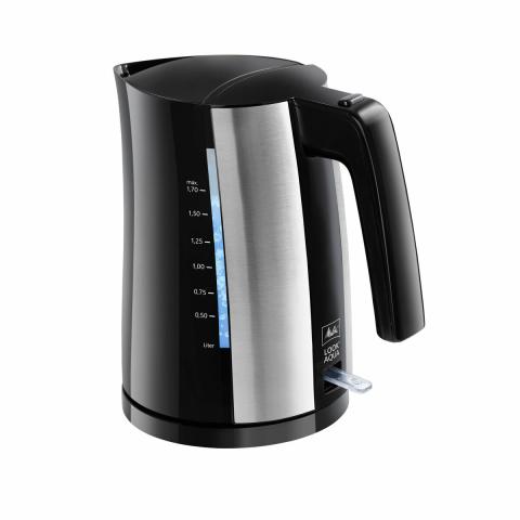 Bouilloire et Théière Melitta LOOK AQUA II BLACK EU Noir/Argenté Acier inoxydable 2400 W 1,7 L Bouilloire et Théière Melitta LOOK AQUA II BLACK EU Noir/Argenté Acier inoxydable 2400 W 1,7 L