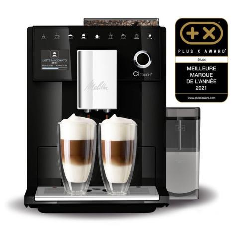 Broyeur MELITTA Ci Touch Noir - Machines à café - Pression 15 bar - Compatible Café moulu grains de café